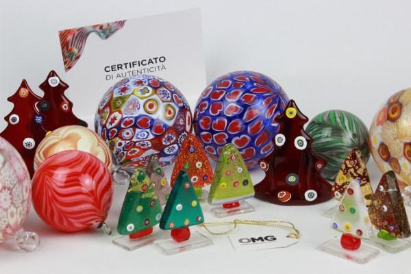 regalos de Navidad de cristal de Murano