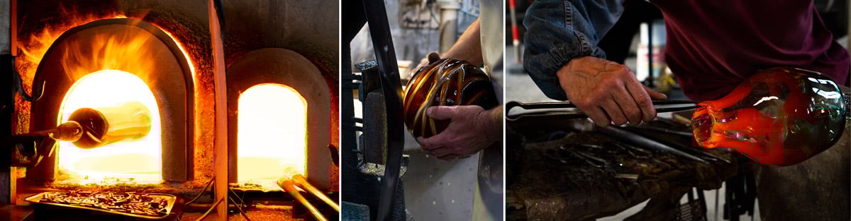 sala de exposición, tienda física, fábrica de cristal de Murano, ¡vaya!