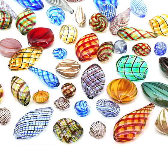 perlas de cristal de Murano