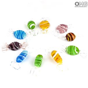 Candies - 10 pieces Mix colors - Murano Glass