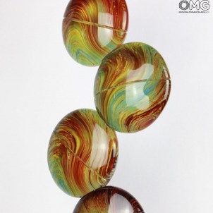 Galassia - Scultura in Calcedonio - Vetro di Murano Originale OMG