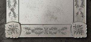 Bucolica - Venetian Mirror - Engraved flowers