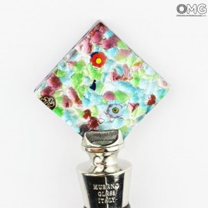 Tapón para botellas de cristal de Murano original OMG® + caja de regalo