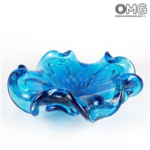 Bowl Fiore - Blu - Vetro di Murano Originale OMG