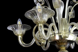 Chandelier Primiero Light Amber - Pastorale - Murano Glass