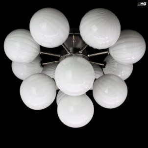 Celing lamp - Atmosphera - White tonality - Original Murano Glass OMG