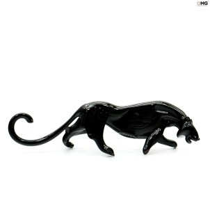 Black panther figurine - Original Murano Glass OMG