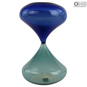 Hourglass - Blue - Original Murano Glass Omg