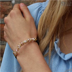 Pulsera Serena - con aventurina - Vidrio de Murano original OMG