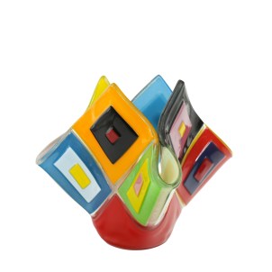 Centrotavola - Mondrian -A - Vetro di Murano Originale OMG