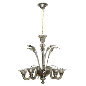 Lampadario Veneziano - Fumè Pastorale - Vetro di Murano originale
