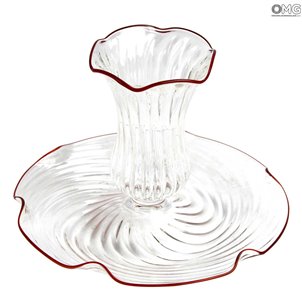 Porta Candela Rosso Veneziano - Vetro di Murano