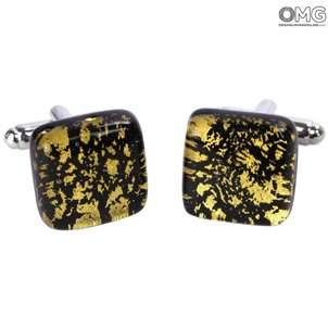 Gemelos - Oro - Vidrio de Murano original OMG