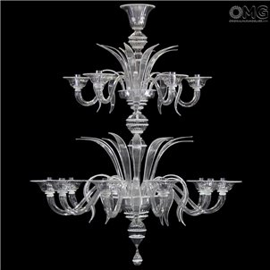 Venetian Chandelier Mazzini Navagero - Lance - Murano Glass - 12+6 lights