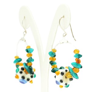 Orecchini Africa - Vetro di Murano Originale 