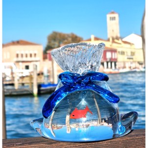 Bolso Acuario Grande - Vidrio de Murano original OMG