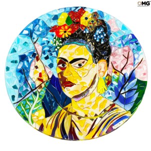 Centro de mesa «Frida» - Homenaje a Frida Kahlo - Vidrio de Murano original, ¡vaya!
