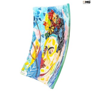 Frida - frida kahlo Tribute - Original Murano Glass OMG