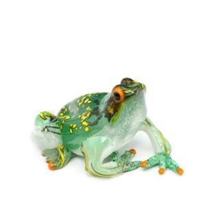 frog_mix_colors_green_dot_yellow_original_murano_glass_omg