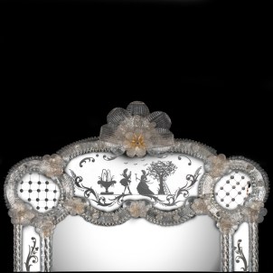 Giunone - Wall Venetian Mirror - Murano Glass 