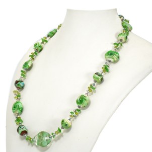 Sardegna - Collana Etnica - Con perle in vetro di Murano Originale OMG