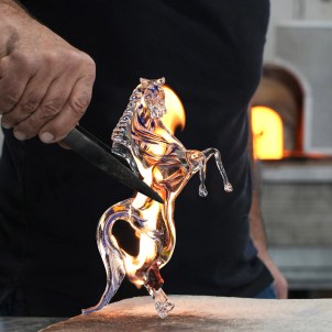 Prancing Horse - Handmade - Original Murano Glass OMG