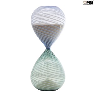 Hourglass - Green - Original Murano Glass Omg
