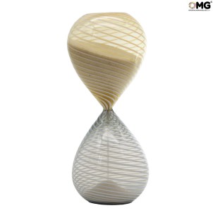 Hourglass - yellow - Original Murano Glass Omg