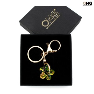 Keychain - gold leaf - Original Murano Glass OMG