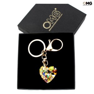 Keychain - gold leaf - Original Murano Glass OMG