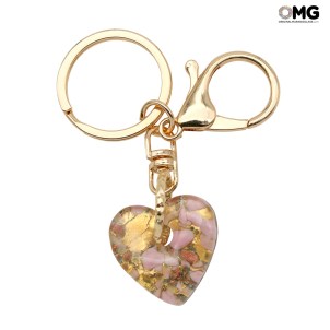 Keychain - gold leaf - Original Murano Glass OMG