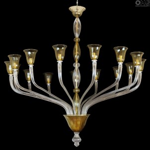 Venetian Chandelier Sultano Amber - Original Murano Glass