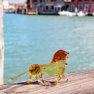 Lion figurine - Original Murano Glass OMG