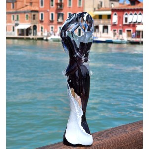 Escultura «Big Lovers» - OneLove - Blanco y negro