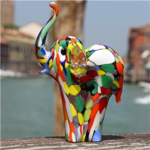 Figurita de elefante - Cristal de Murano hecho a mano