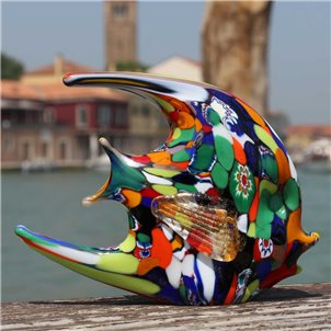 Pesce figurina in murrine - fatta a mano in vetro di Murano