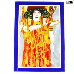 Medicina - Quadro in Vetro omaggio a klimt - vetro originale di Murano