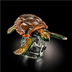 Marine Turtle - Sculpture - Original Murano Glass