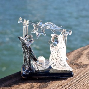 Christmas nativity scene - With Filigree - Original  Murano Glass OMG