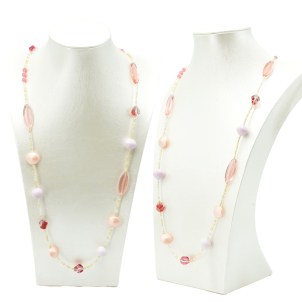 Collana Flora - Rose - Vetro di Murano Originale OMG