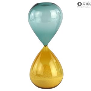 Reloj de arena - Amarillo - Vidrio de Murano original Omg