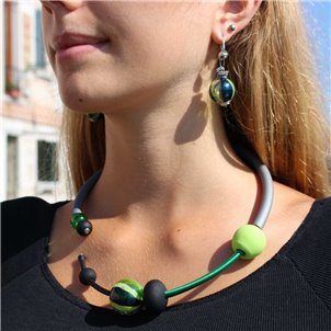 Necklace Persia - Green - Original Murano Glass