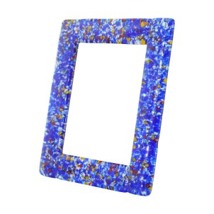 Marco de fotos Color Fantasy - Cristal azul - Cristal de Murano original OMG