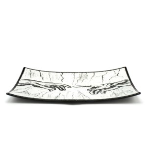 Centrotavola Giudizio Universale - Tributo a Michelangelo - Con foglia argento  - Original Murano glass - OMG