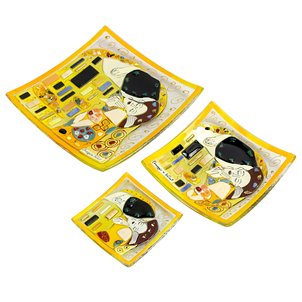 El plato «El beso» - Homenaje a Klimt - Cuadrado