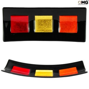 Plato elegante - Bolsillos vacíos - Vidrio de Murano original