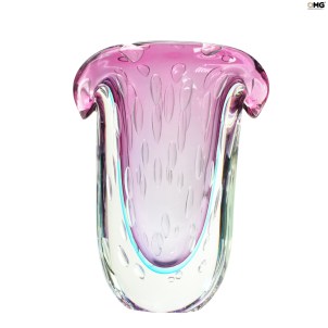 Vaso Delta Baloton - Purple - Sommerso - Vetro di Murano Originale OMG