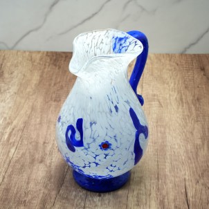 Pitcher + Set of 3 Drinking glasses - Tumbler - Original Murano Glass OMG