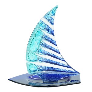 Velero - De una sola pieza - Vidrio de Murano original OMG