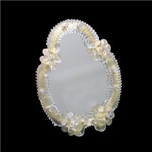 Fiore Re Massimo - Specchio Veneziano da tavolo in Vetro di Murano